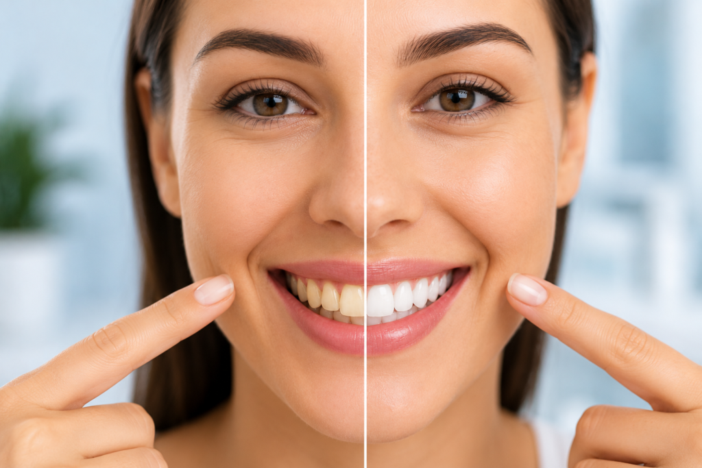 Cosmetic teeth whitening Canada